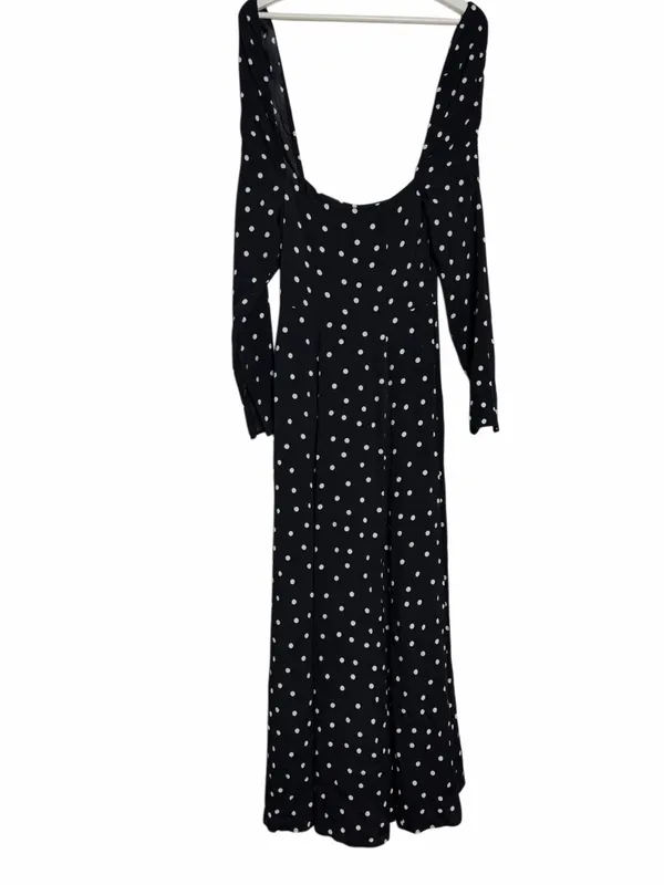 & Other Stories Ruched Polka Dot Maxi Dress - Image 6