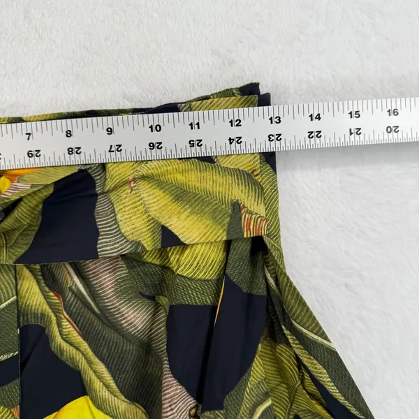 FARM Rio Black Banana Craze Front Tie High Low Skirt‎ Womens Size S Tropical - Image 2