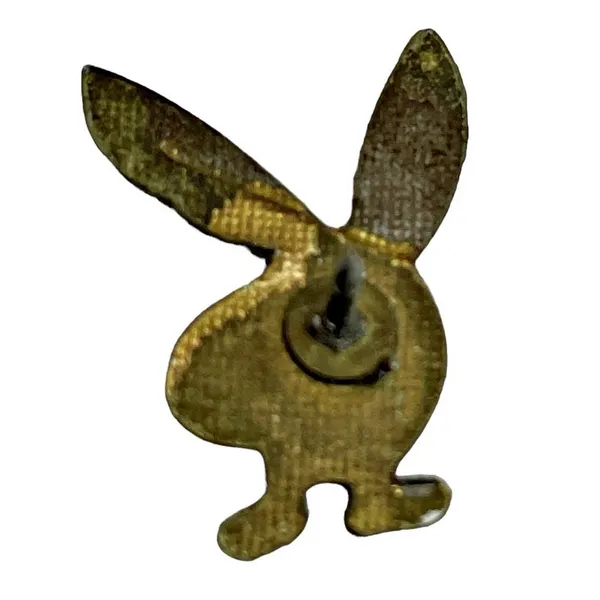 Vintage RARE Reverse Playboy Bunny Lapel Vest Pin Flair Collectible - Image 2