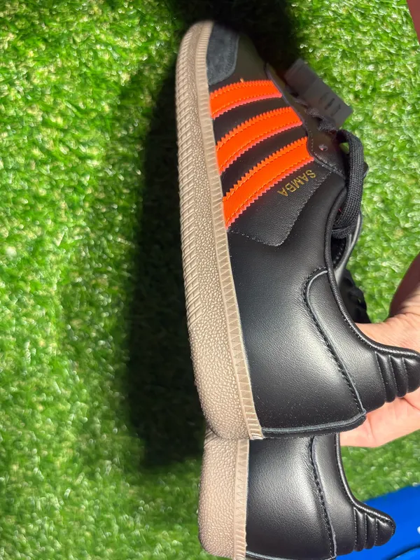 Adidas Sambas. Black and orange. Men’s 7.5, women’s 8.5. - Image 5