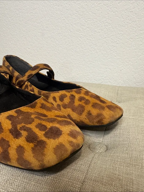 Vionic Alameda Leopard Print Mary Jane Flats 8 - Image 8