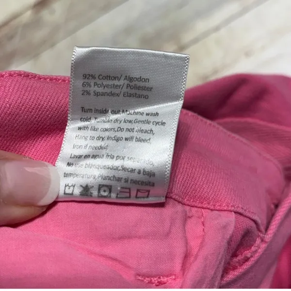 Risen Jogger Jeans Denim Size 7 28 Hot Pink Stretch Vibrant Pants - Image 6