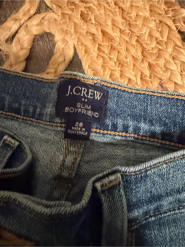 J. Crew High-Rise Straight Leg Blue Denim Jeans - Image 2