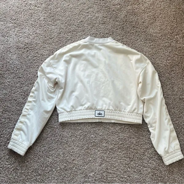 Prizewinner Cropped Bomber Jacket - Image 8