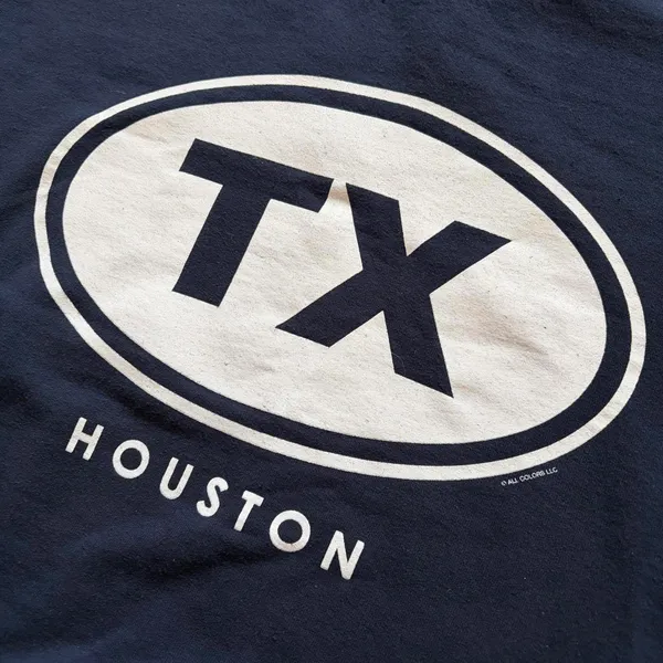 Gildan Vintage Houston Crewneck Sweatshirt Texas TX Navy Blue Women's Size Medium - Image 4