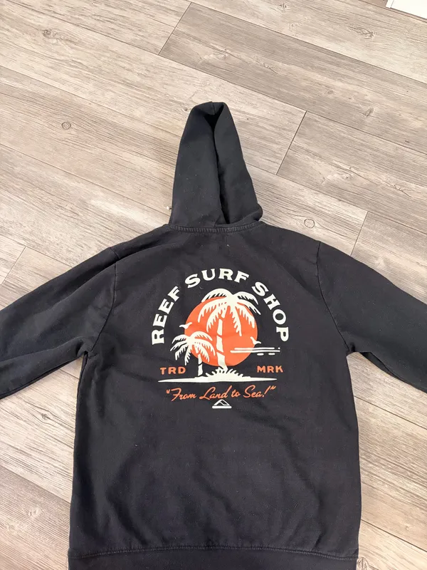 reef surf shop hoodie Black Size M - Image 2