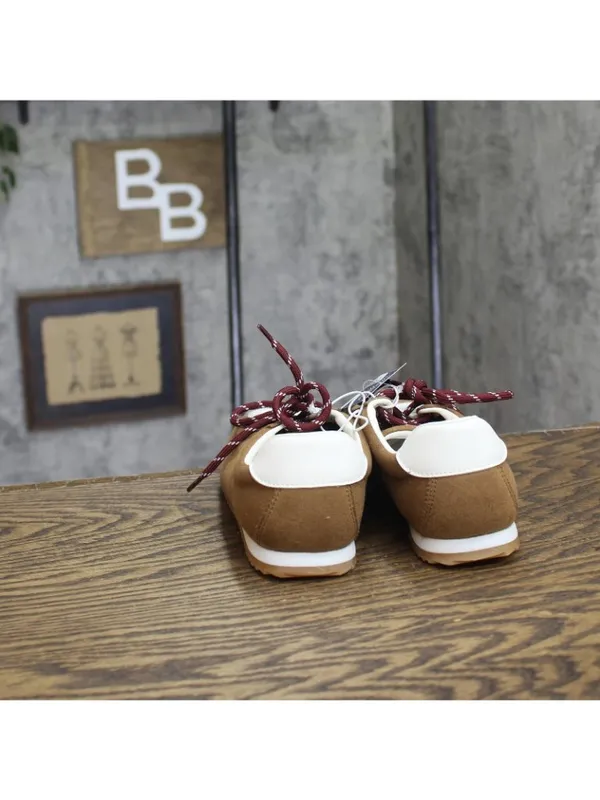 Universal Thread JoJo Sneakers Double Lace Low Top 94462312 Brown 6.5M - Image 4