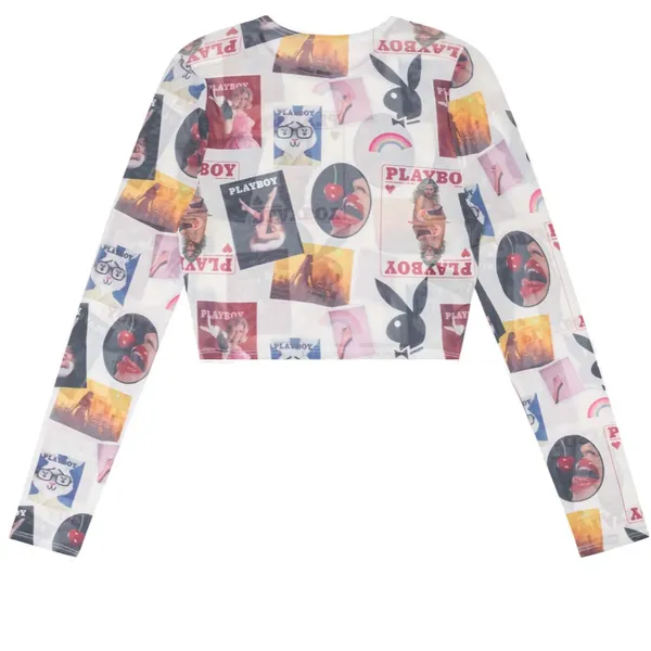 NWT-Playboy X passing b-day mesh top - Image 5