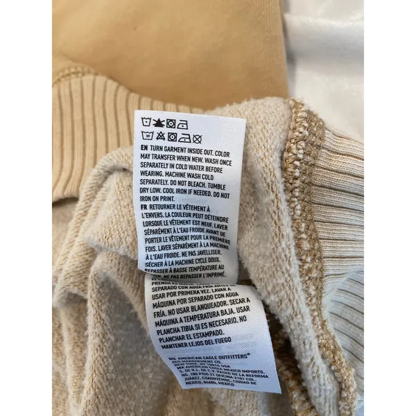 American Eagle Outfitters Seriously Lived in Graphic Sweatshirt Sand Women's XXL - Image 9
