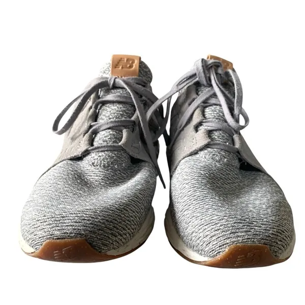 New Balance Fresh Foam Cruz V2 Gray Knit Running Shoes Sneakers Gum Sole Sz US11 - Image 3