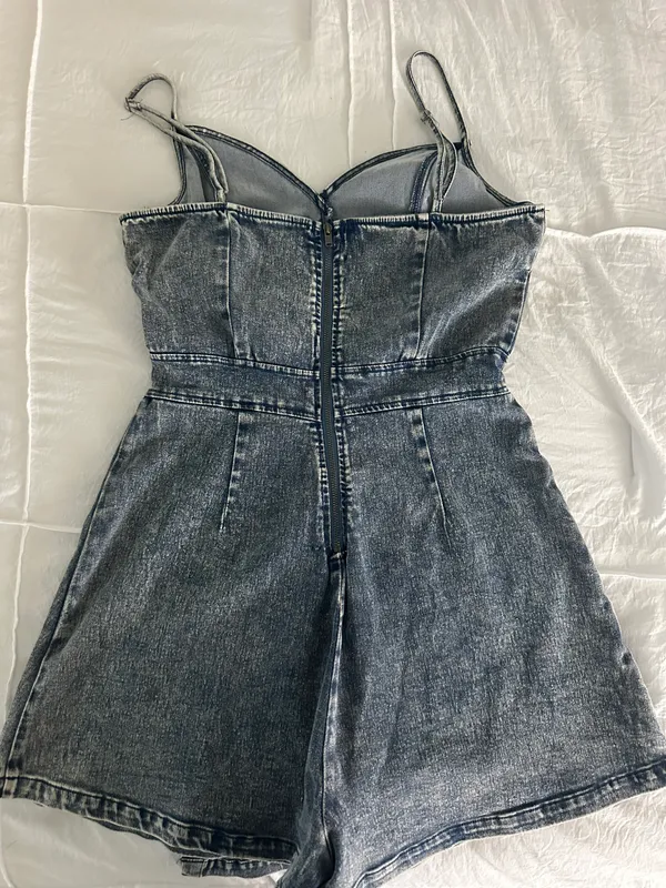 Flying Tomato Jean Romper Dress - Image 2