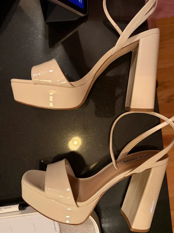 Steve Madden Nude Heels Strappy - Image 3