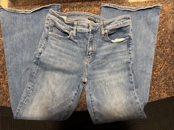 American Eagle Low Rise Flare Size 4 Short - Image 9