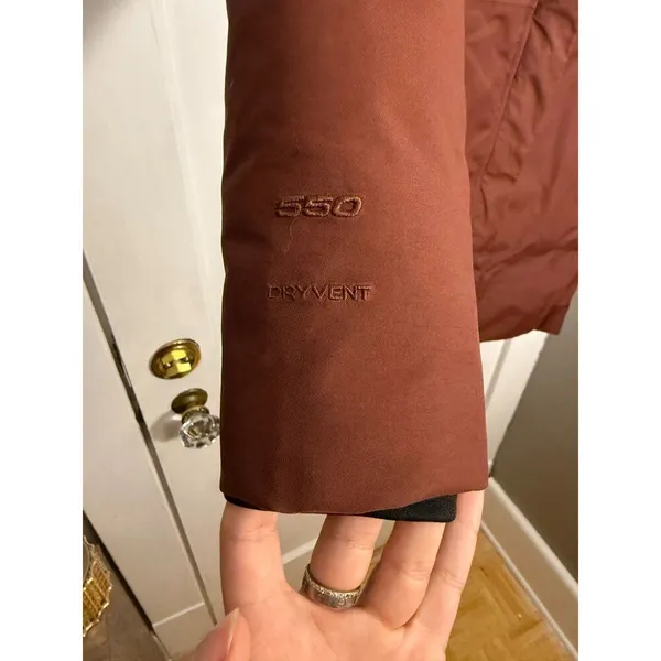 The North Face Arctic II Maroon Red Waterproof Goose Down Parka Jacket - Image 3