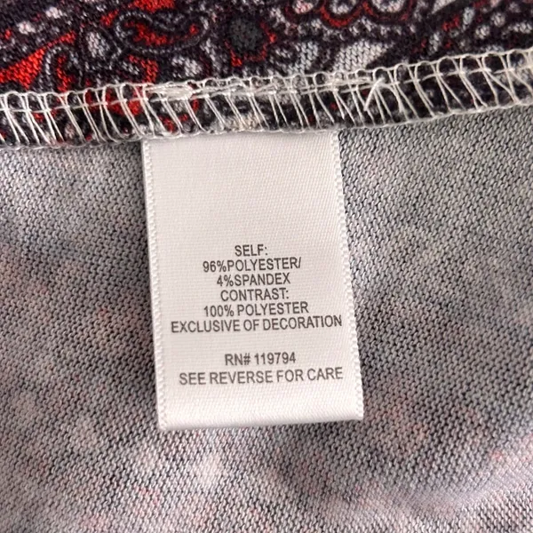 One World‎ Tunic Peplum Red 2X - Image 11