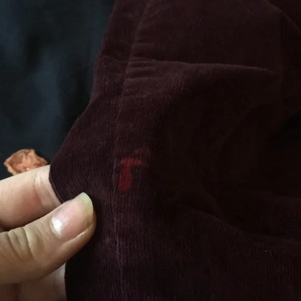 Maroon corduroy mom jeans - Image 6