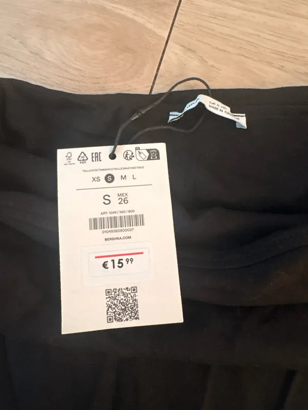 Bershka Dress Mini Black - Image 3