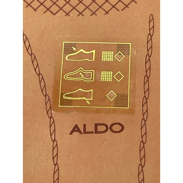 Aldo Gold Fishnet Round Toe Adjustable Buckle Strap Mary Jane Flats Shoes 8.5 - Image 5