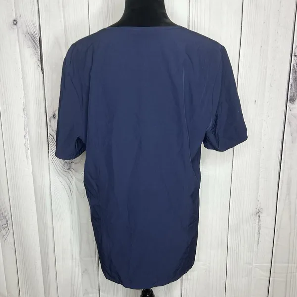 Figs Technical Collection Catarina Scrub Top Womens XL Navy Blue One-Pocket - Image 6
