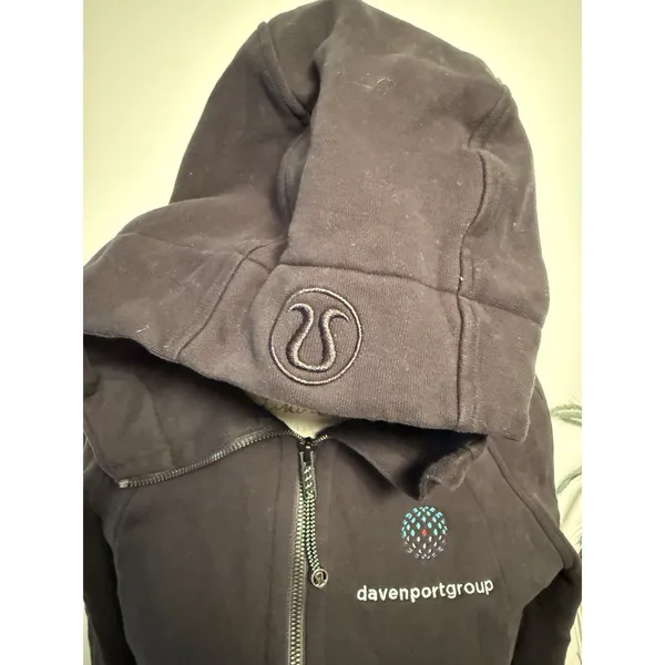 Lululemon Scuba Full-Zip Hoodie Black Size 6 Women's Flaw‎ - Image 4
