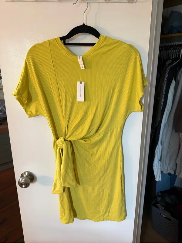 Daily Practice by Anthropologie Nico Tie-Waist Dress medium nwt - Image 4