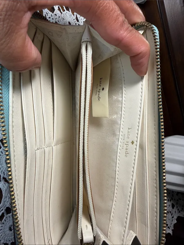 kate spade Light Blue Zip Wallet - Image 5