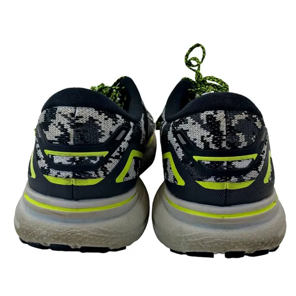 Brooks Ghost 15 Running Shoes Bl/Wh Neon Green Camo 1203801B029 SZ 12 Med B - Image 5