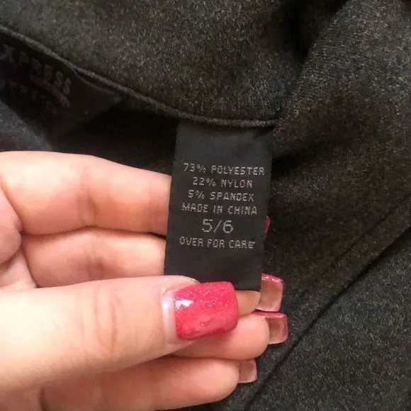 5/$30 🎈Express‎ women’s vintage grey zip up blazer size 5/6 - Image 5