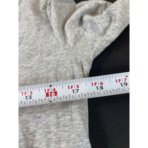 Ralph Lauren Sport Gray Cotton V Neck Long Sleeve T-Shirt L Preppy Pony Logo Y2K - Image 9