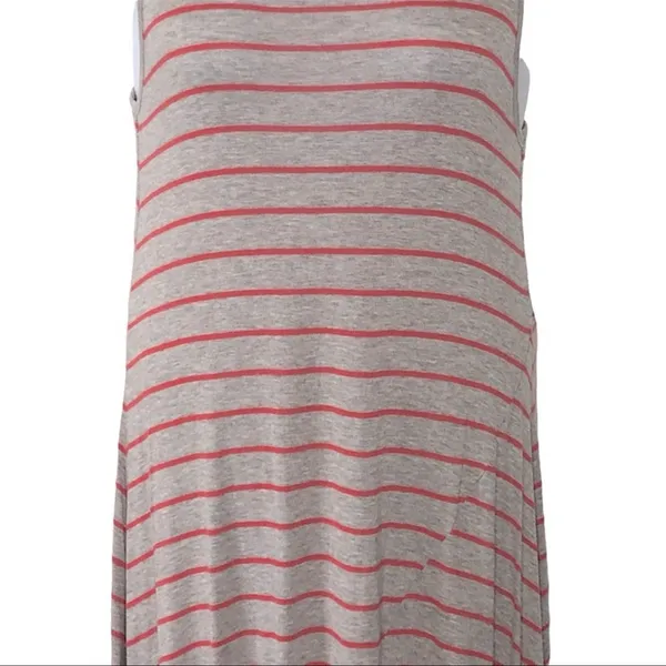 Marc New York Striped Midi Dress L Coastal Resort Travel Capsule Vacation - Image 8