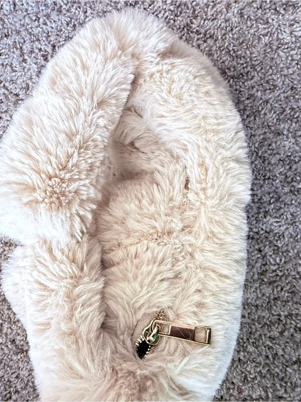 ZARA Faux Fur Mini Purse Bag - Image 3