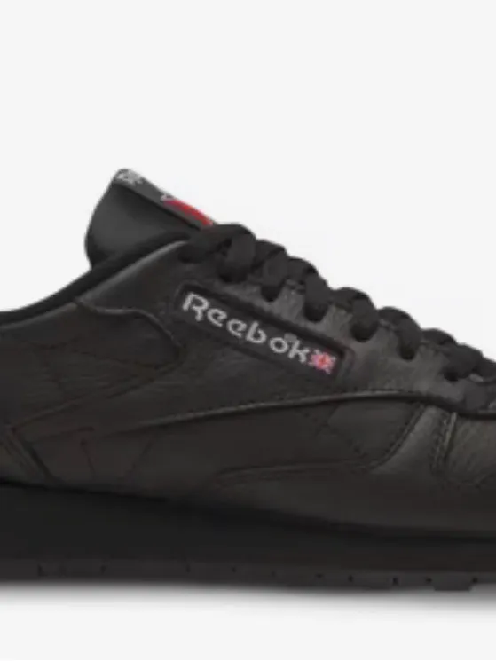 Reebok Women’s Classic Black Leather Sneakers Size 8 - Image 6