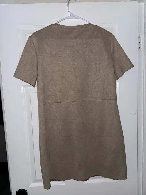 ZARA Faux Suede Dress - Image 3