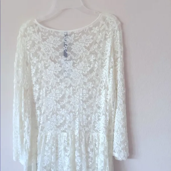 NEW Beautiful LACE NET TOPS XL White from Jessica Simpson, Delicately Beautiful - Image 4