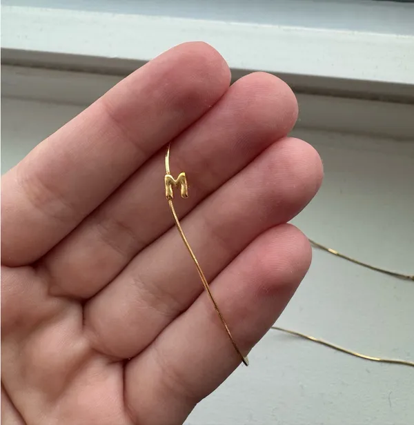 Anthropologie Necklace Gold - Image 2