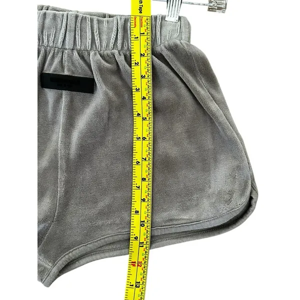 Fear of God Essentials Women's Velour Beach Short Oak Size Small - Image 4