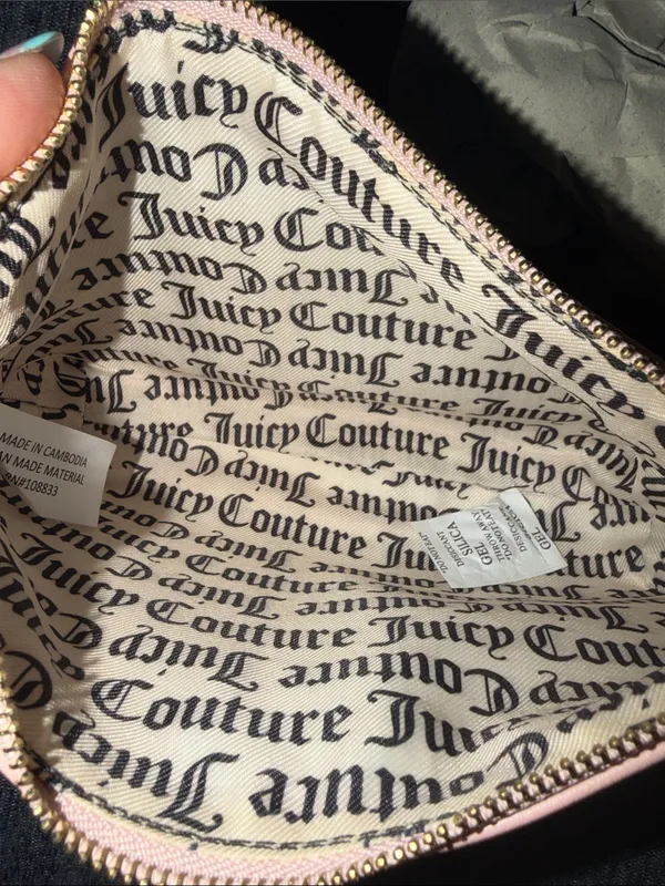 NWOT Juicy Couture Elegant Blush Shoulder Bag with Gold Accents - Image 2