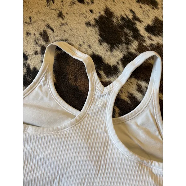 Lululemon Ebb To Street‎ Tank II In White Size 8 - Image 4