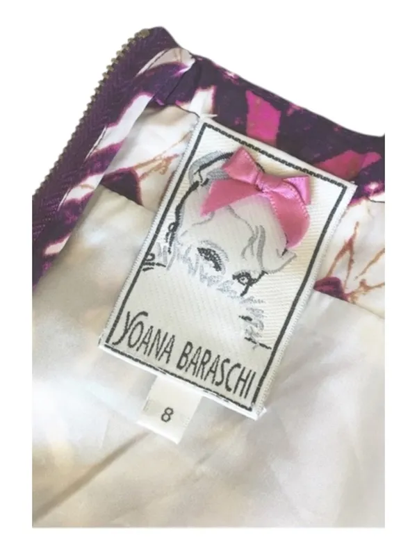 Anthropologie x Yoana Baraschi 𖣨 Tribal Print Faux Wrap Dress 𖣨 Pink Red 𖣨 8 - Image 12