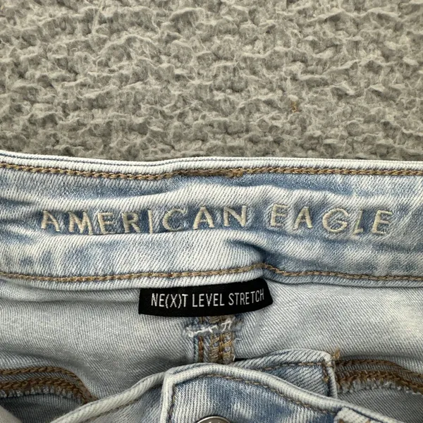 American Eagle Super Hi Rise Flare Jeans Stretch Boho Festival Women's 2 x 30 - Image 4