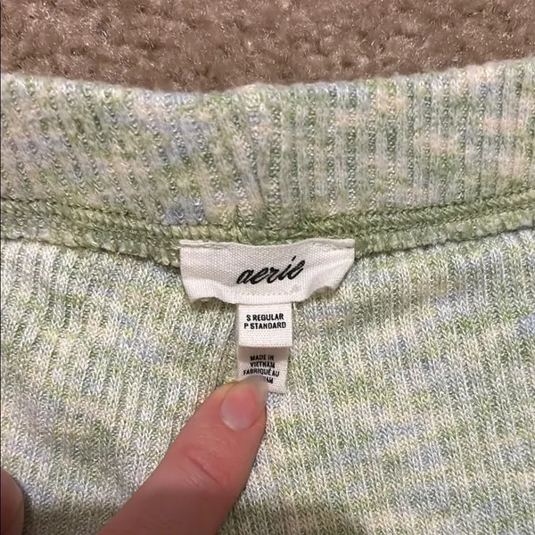 Aerie HW Ribbed Flare Pants - Image 4