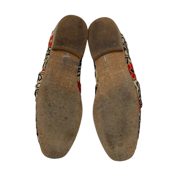 Free People At Ease Brocade Embroidered Loafer Mule Size 39 EU - Image 5