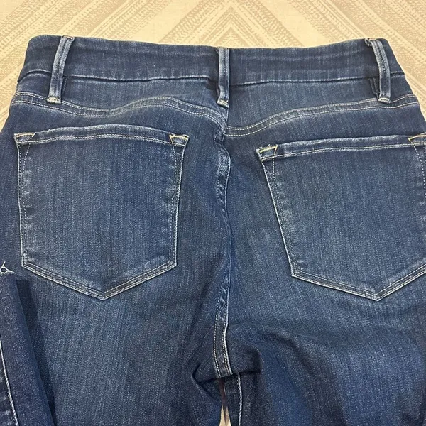 Frame Classic Dark Blue Women's Jeans Le Crop Mini Boot Size 27 - Image 6