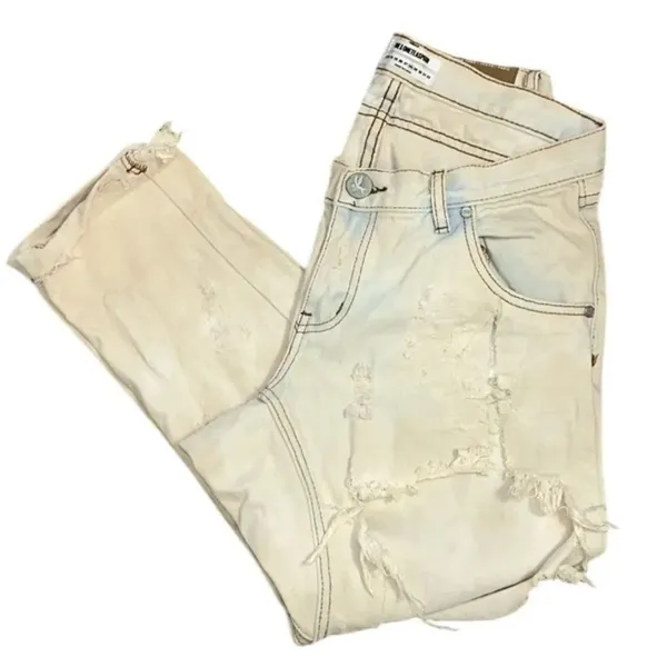 Revolve One Teaspoon Iced Blue Distressed Denim/Jeans(Size 28) - Image 2