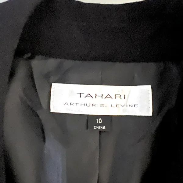 Arthur S Levine Black Belted Jacket Blazer - Image 8