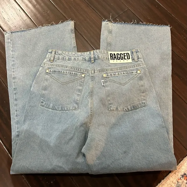 RAGGED Priest Blue Women's Raw Hem Jeans 32 NWT - Image 2