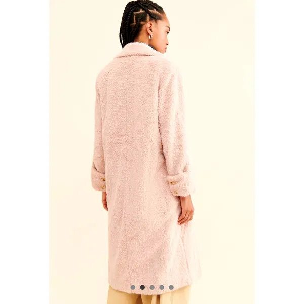 Free People Cuff it Coat Pink size S - Image 5