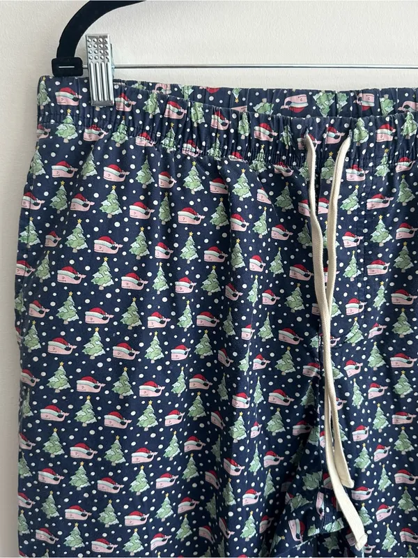 Vineyard Vines Christmas Trees & Santa Whales Pajama Pants - Image 4