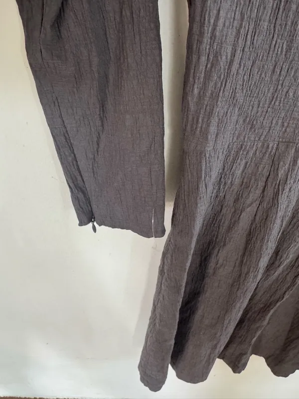 Theory Charcoal Gray Boatneck Mini Dress - Image 5