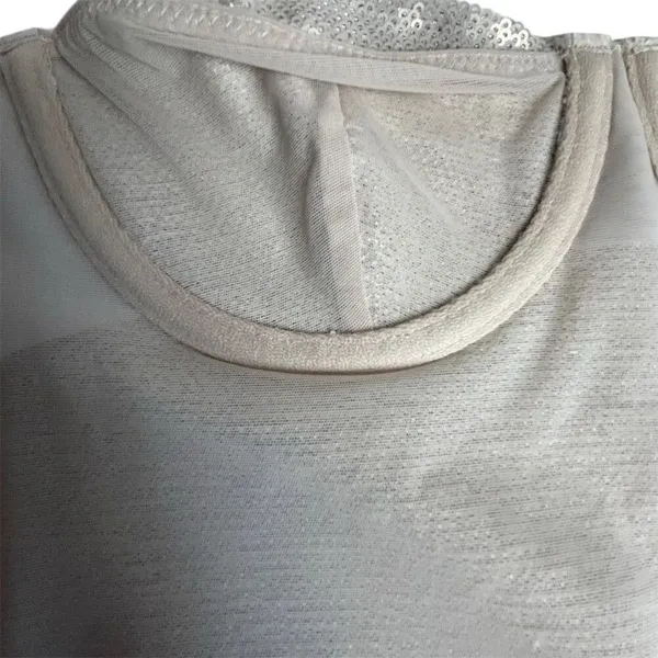 Zara Women's Gold Sequin Corset Crop Top Blouse‎ Size S Party Wear - Image 8